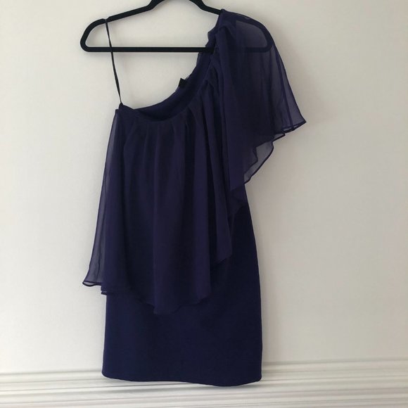 Forever 21 One Shoulder Dress in Royal Purple Size M - Picture 3 of 8